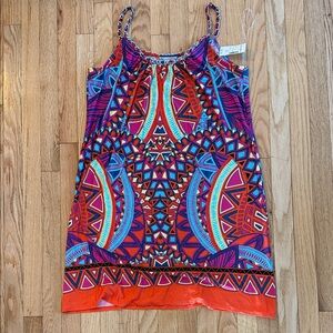 Dress Barn Colorful Tribal Print Mini Dress